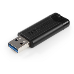 Memorie USB Verbatim PinStripe, 64GB, USB 3.0, Black