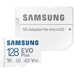 Micro SDXC EVO Plus UHS-I U3 Clasa 10 128GB + Adaptor