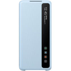 Samsung Husa Flip tip Clear View Cover  Albastru Sky pentru Galaxy S20 Plus