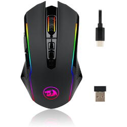 Mouse gaming wireless Redragon Ranger Lite negru iluminare RGB