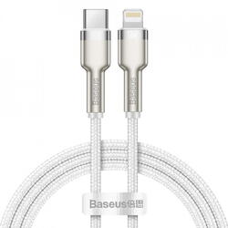 Baseus Cafule Metal, Fast Charging, CATLJK-B02, USB-C la Lightning, 2m, White