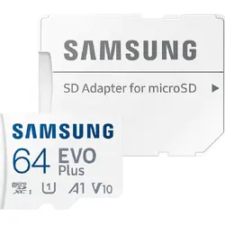 Samsung Micro SDXC EVO Plus UHS-I U1 Clasa 10 64GB + Adaptor