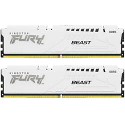 FURY Beast White 64GB DDR5 6000MHz CL40 Kit Dual Channel