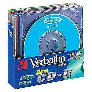 Verbatim CD-R AZO 52X 700MB Colour Slim Case