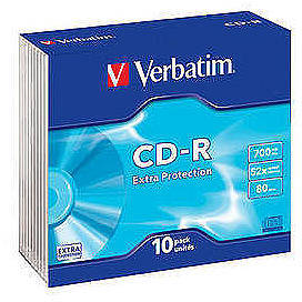 Verbatim CD-R AZO 52X 700MB  Wide Printable Jewel Case