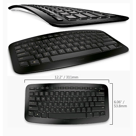 Tastatura Microsoft ARC Multimedia, USB, Negru