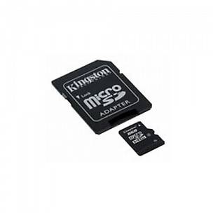 Card Memorie Kingston Micro SDHC, 16GB, Class 4 + Adaptor SD