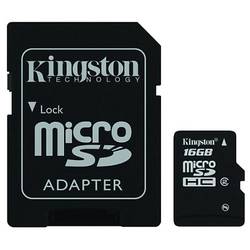 Micro SDHC, 16GB, Class 4 + Adaptor SD