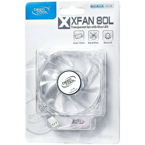 Ventilator PC DeepCool Xfan 80L LED blue 80mm