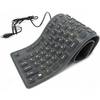 Tastatura Gembird KB-109F-B, Flexibila, PS/2-USB