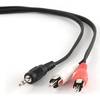 Cablu Audio stereo (Jack 3.5 mm la RCA), 2.5m Gembird CCA-458-2.5M