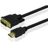 Cablu Date HDMI-DVI Tata/Tata, 5m, Gembird CC-HDMI-DVI-15