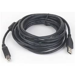Cablu USB Cablu USB2.0 A - B, 5m, bulk, Gembird CCF-USB2-AMBM-15, Conectori Auriti, Miez ferita
