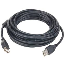 Cablu prelungitor USB2.0, 3m Gembird CCF-USB2-AMAF-10, Conectori Auriti, Miez ferita