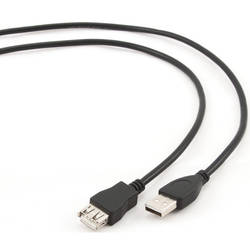 Cablu prelungitor USB, 3m black Gembird  CCP-USB2-AMAF-10
