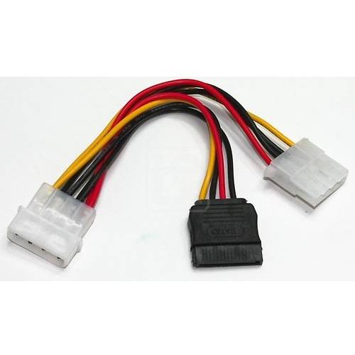 Cablu alimentere Combo SATA 2 + Molex Gembird CC-SATA-PSY2