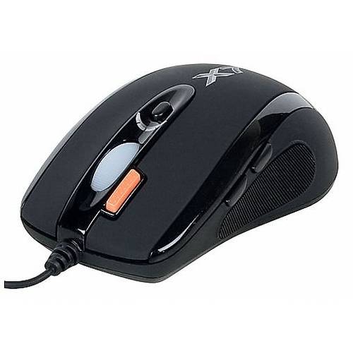 Mouse A4Tech Gaming, cu fir, USB, Optic, 2000 dpi, Negru,  X-710BK