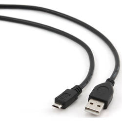 USB2.0 la MicroUSB 2.0, 1,8m, bulk, Negru