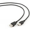 Cablu USB Cablu prelungitor USB, 4.5 m black Gembird  CCP-USB2-AMAF-15C