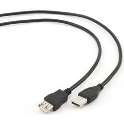 Cablu prelungitor USB, 4.5 m black Gembird  CCP-USB2-AMAF-15C