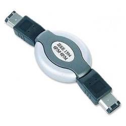 Cablu Firewire 6PM/6PM retractabil, 1m Gembird CCB-FWPR-66-3
