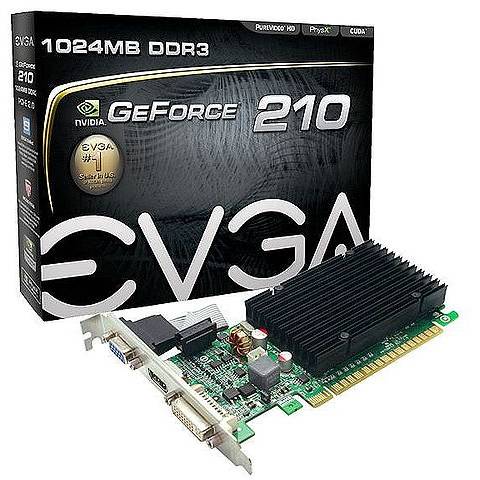 Placa video EVGA GeForce 210, 1024MB, DDR3, 64 bit