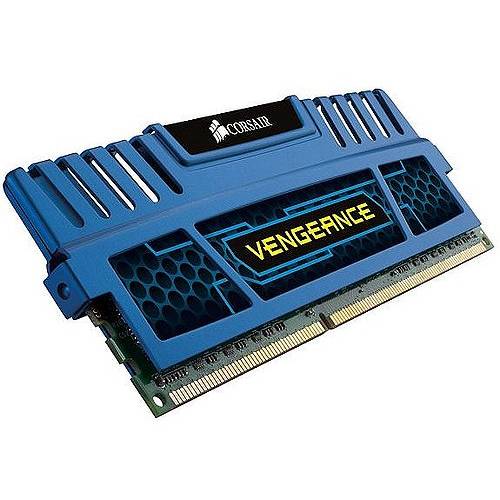 Memorie Corsair 4GB DDR3, 1600 MHz, CL9, Vengeance Albastru, Rev. A