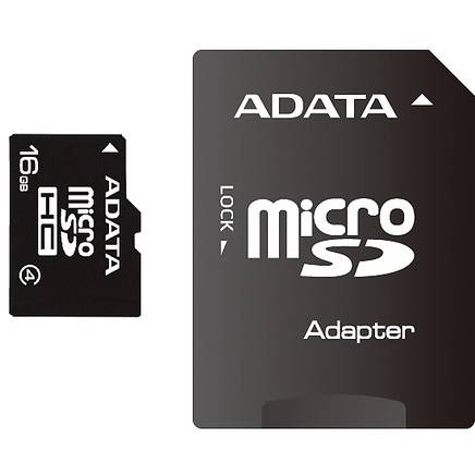 A-DATA Micro SDHC 16GB class 4 + adaptor SD