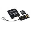 Card Memorie Kingston Micro SDHC, 8GB, Card + Reader + Adaptor