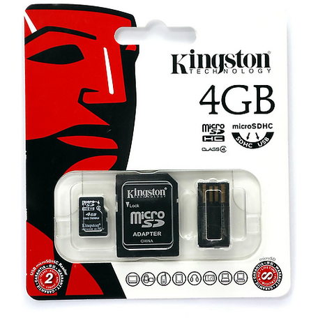 Card Memorie Kingston Mobility Kit Micro SDHC, 4GB