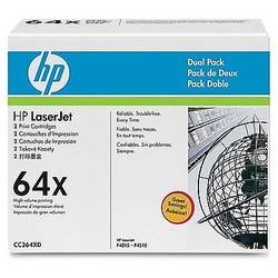 Cartus Toner LaserJet Black Dual-Pack HP 64X, CC364XD