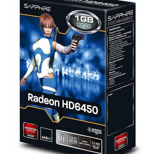 Placa video Sapphire Radeon HD 6450, 1024MB DDR3, 64bit Lite Retail