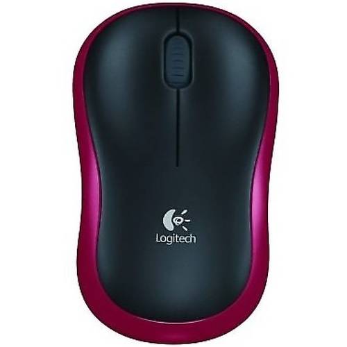 Mouse Logitech M185, Wireless, Rosu