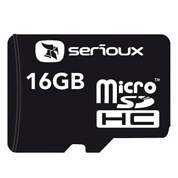 Card Memorie Serioux Micro SDHC, 16GB, Class4 + Adaptor SDHC