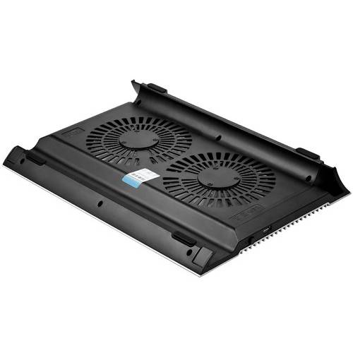 Cooler Laptop Deepcool N8, 17'', doua ventilatoare, 4 x USB, Aluminiu