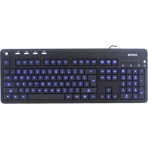 Tastatura A4Tech KD-126-1, USB, Backlight, Blue