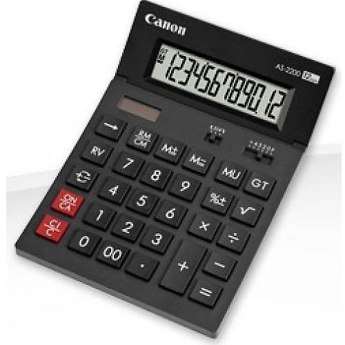 Calculator de birou Canon AS-2200, 12 digiti, Negru