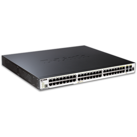 Switch D-LINK DGS-3120-48PC/SI, 44 porturi 10/100/1000 + 4 porturi Combo SFP (48 PoE)