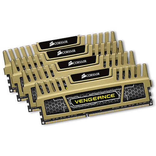 Memorie Corsair DDR3, 16GB (4 x 4GB), 1600MHz, CL9, Vengeance Gold, Rev. A