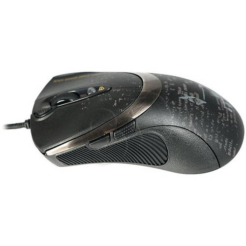 Mouse A4Tech Gaming F4, USB, V-track, Negru