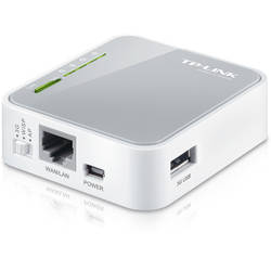 Router Wireless TP-LINK    TL-MR3020, 150 Mbps, 2.4GHz, Compatibil modem 3G, 4G
