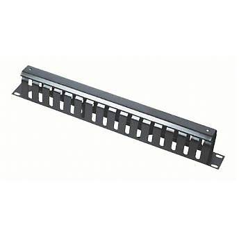 Sistem management cabluri rack 19" (1U), dimensiuni: 485x66x47mm si grosime de 1.2mm, din metal, Gri, GEMBIRD 19C-CM2