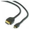 Gembird Cablu de Date HDMI - microHDMI Versiunea 1.3A-D, Negru, Conectori Auriti 1.8m, CC-HDMID-6