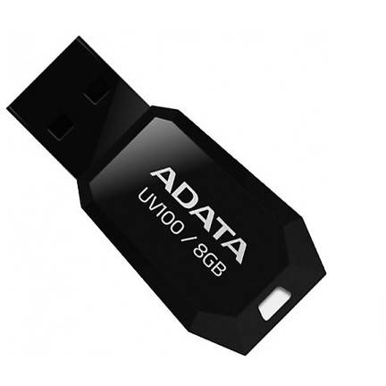 Memorie USB A-DATA UV100, 8GB USB 2.0, Capless, Black