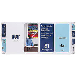HP 81 Light Cyan Dye Printhead and Printhead Cleaner, C4954A