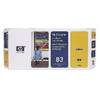 HP 83 Yellow UV Printhead + Printhead Cleaner, C4963A