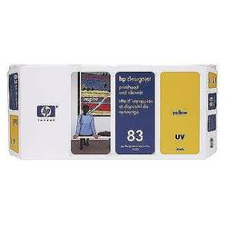 HP 83 Yellow UV Printhead + Printhead Cleaner, C4963A