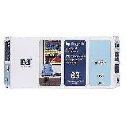 HP 83 Light Cyan UV Printhead and Printhead Cleaner, C4964A