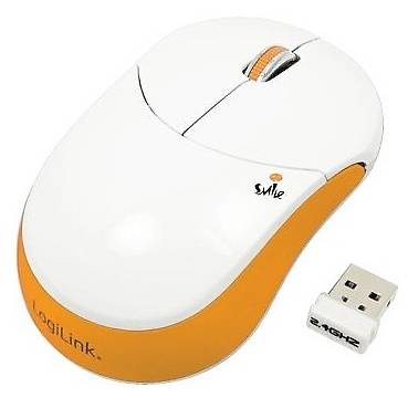 Mouse Logilink ID0073, Optic, Wireless, orange