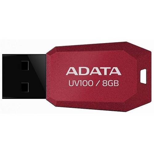 Memorie USB A-DATA UV100, 8GB USB 2.0, Capless, Red